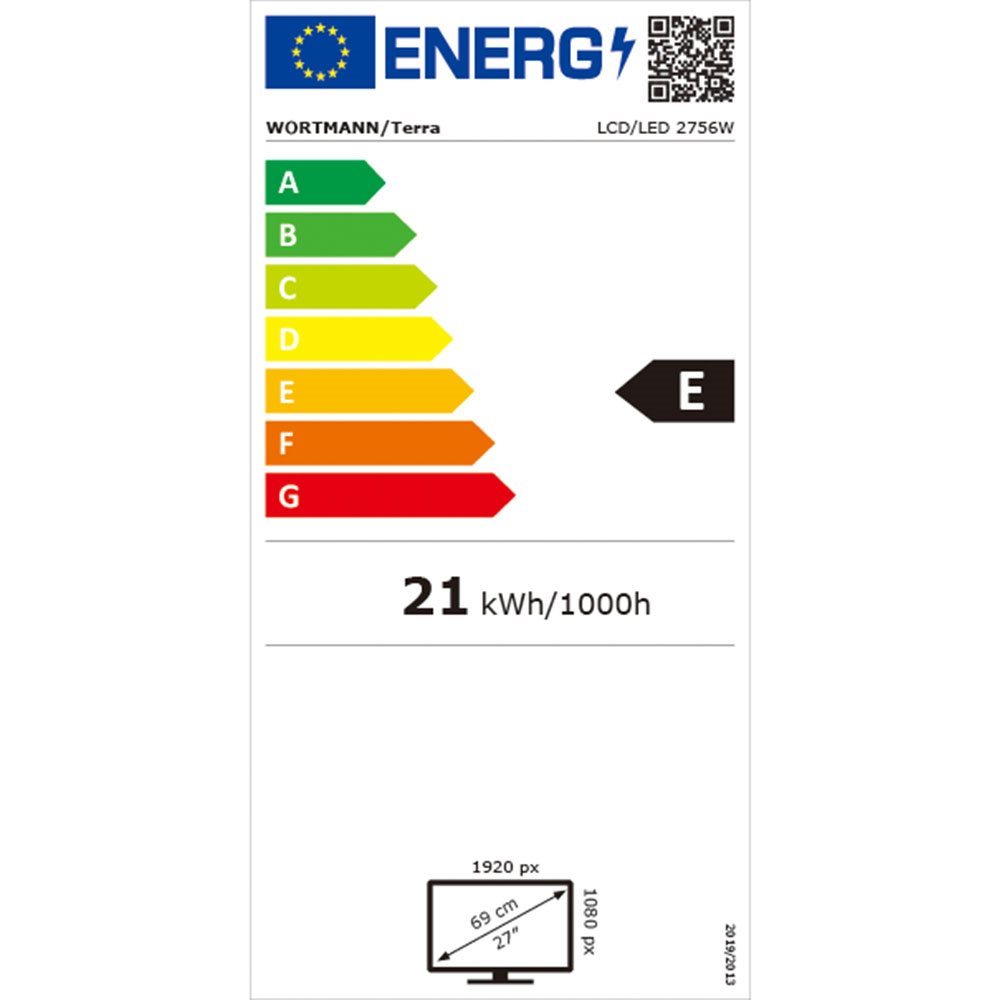 TERRA LCD/LED 2756W PV V4 IPS black HDMI/DP/USB-C